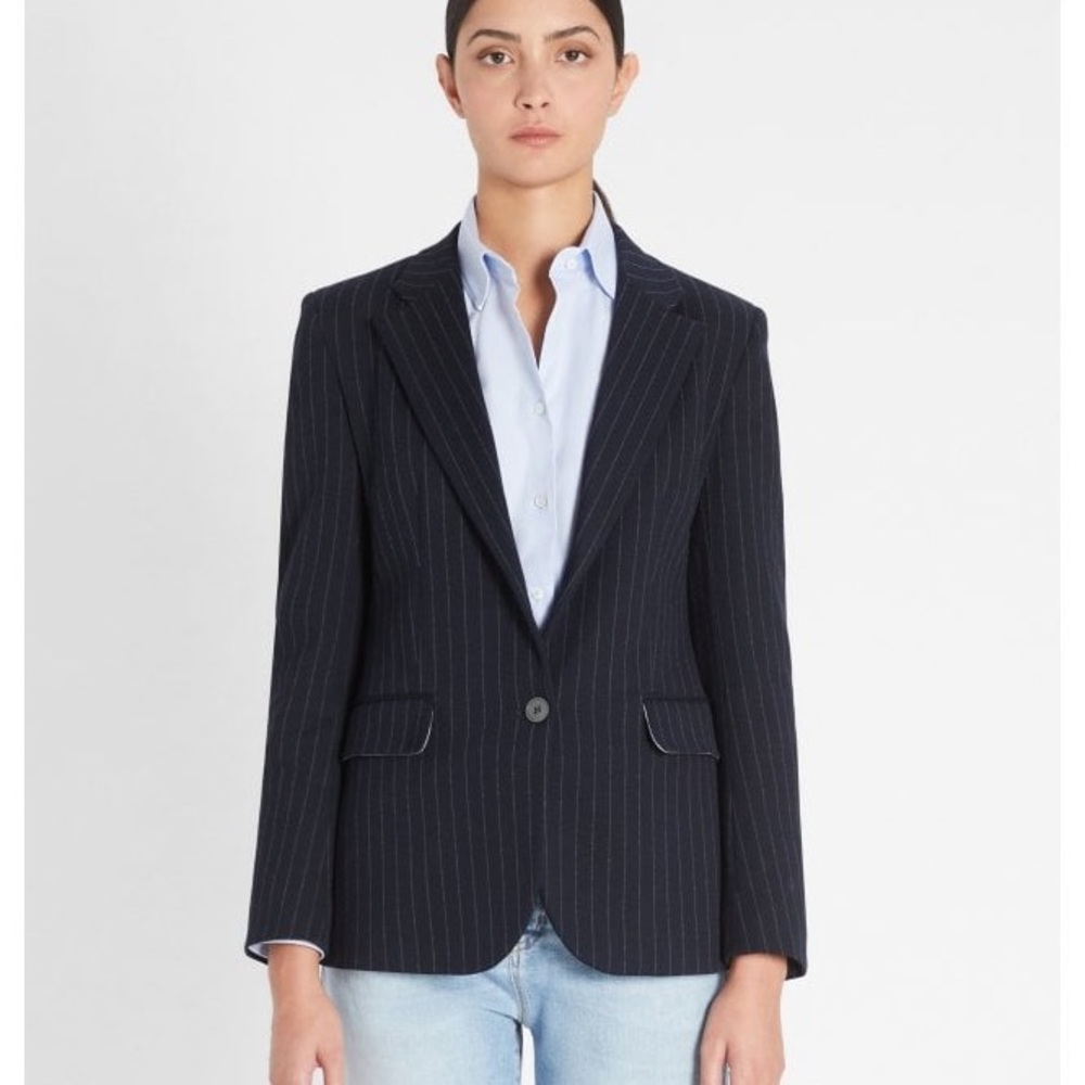 Weekend Max Mara Black Pinstripe Blazer